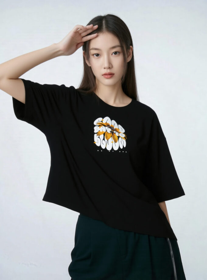 Good Day To Bloom Oversized Tee