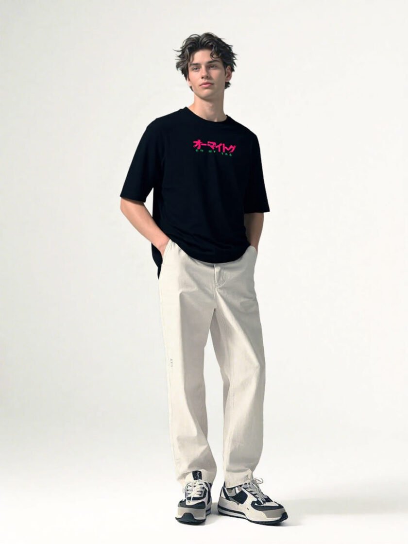 Skull Bottle Oversized Tee - Image 2