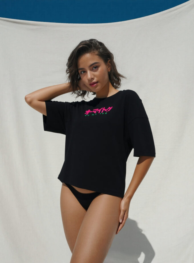 Skull Bottle Oversized Tee