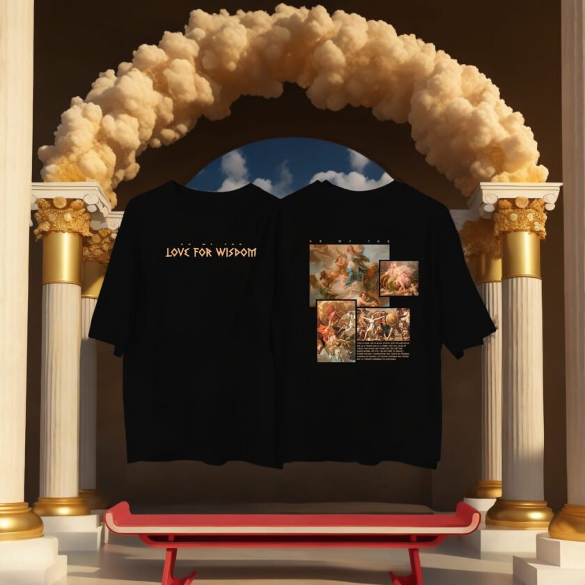 Love For Wisdom Oversized Tee - Image 4
