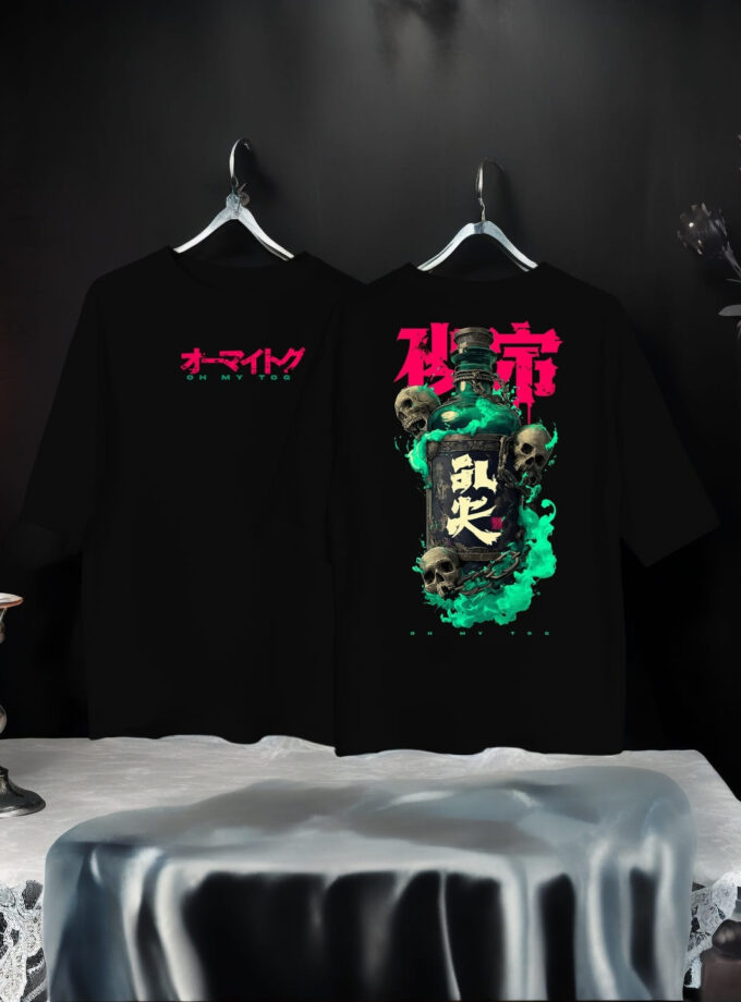 Skull Bottle Oversized Tee