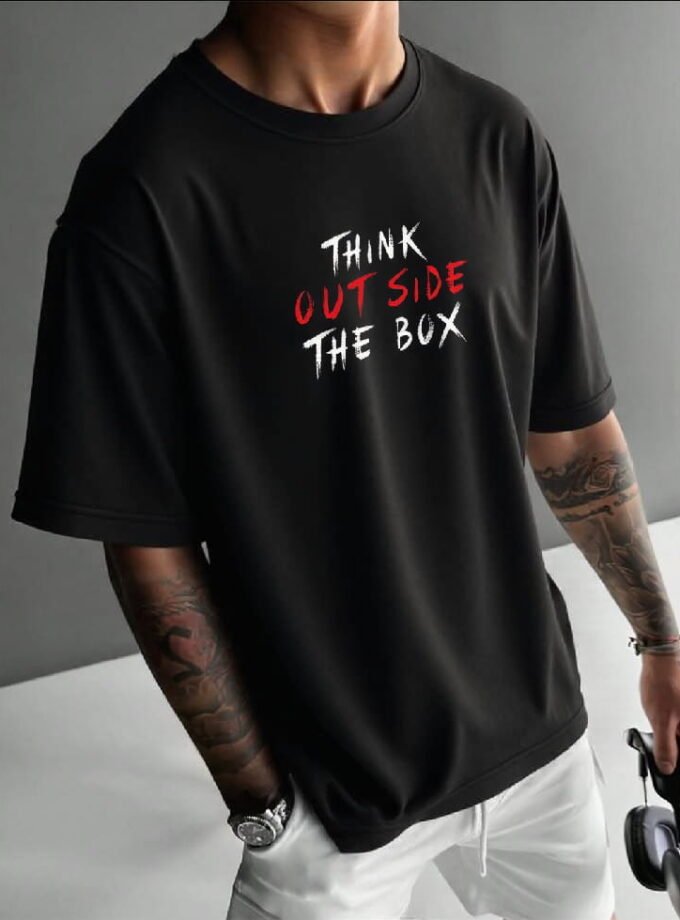 Think Outside The Box Oversized Tee