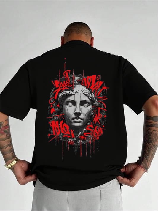 Ancient Statue Face Oversized Tee