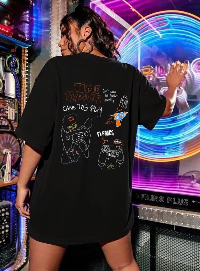 Time To Play Oversized Tee