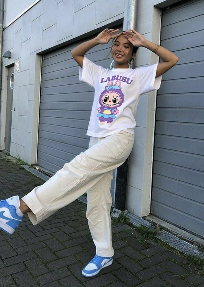 Purple Labubu Oversized Tee