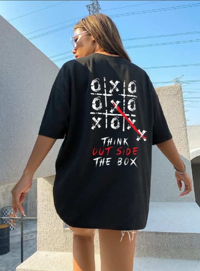 Think Outside The Box Oversized Tee