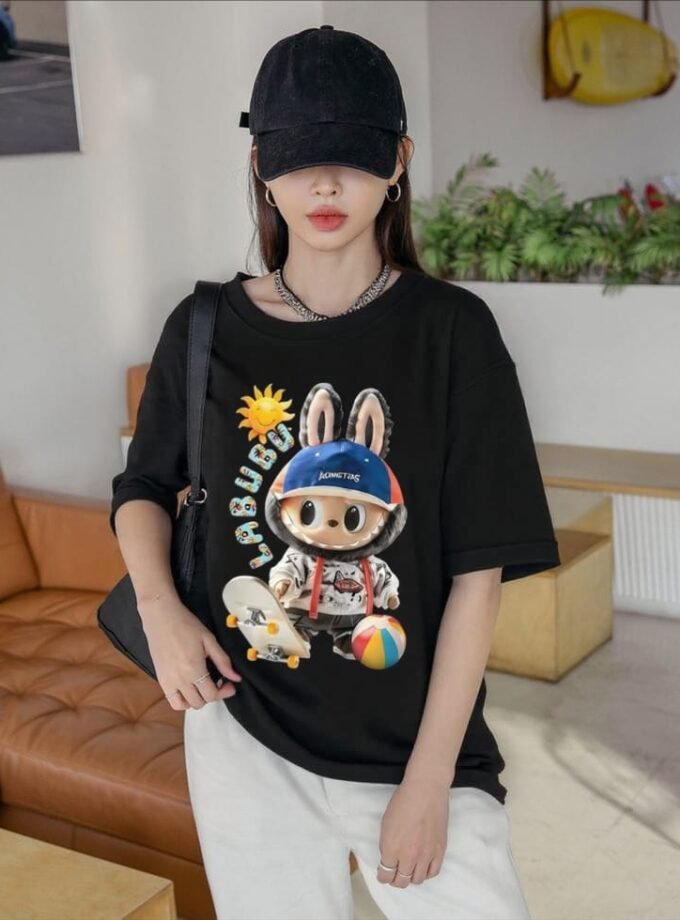 Skating Labubu Oversized Tee