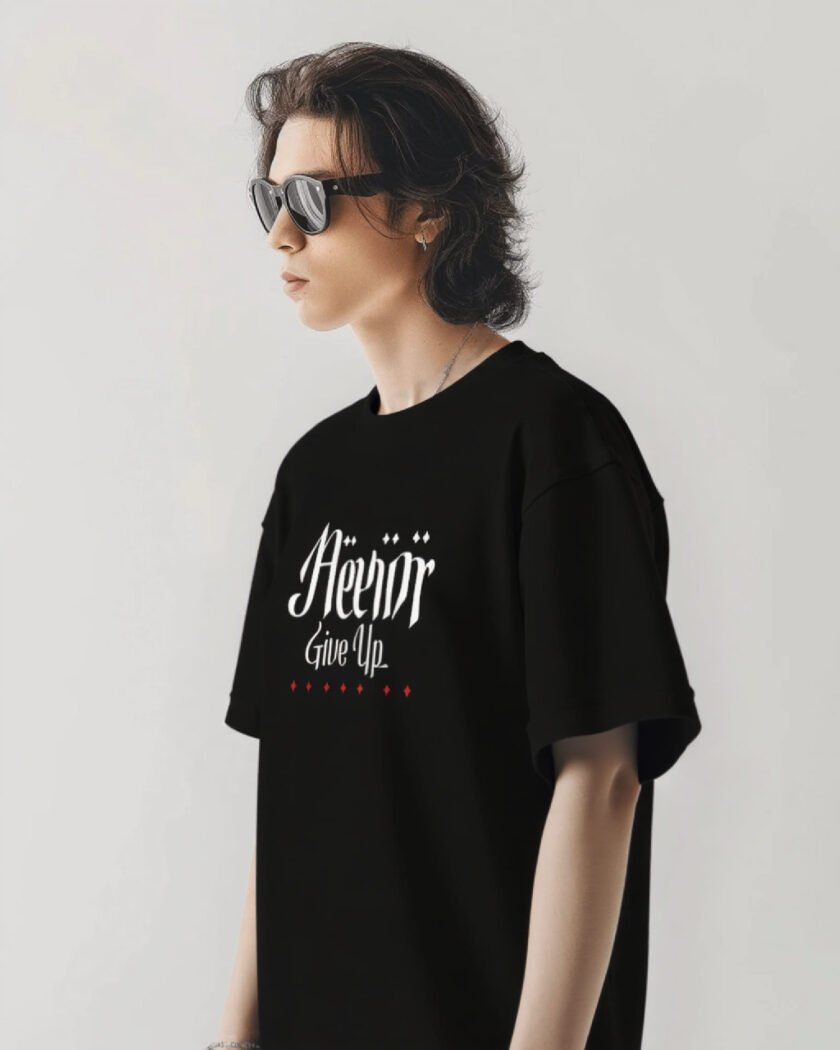 Never Give Up Oversized Tee - Image 3