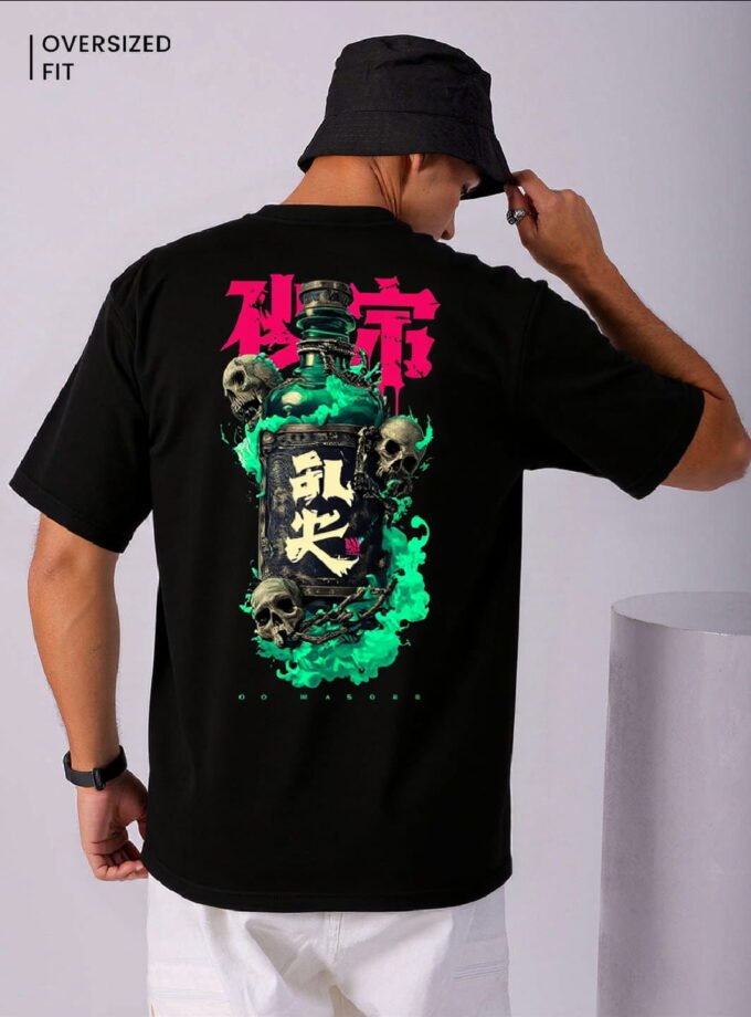 Skull Bottle Oversized Tee