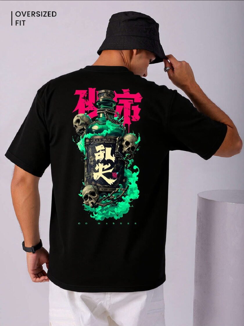 Skull Bottle Oversized Tee