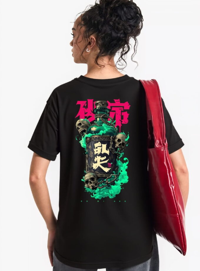 Skull Bottle Oversized Tee
