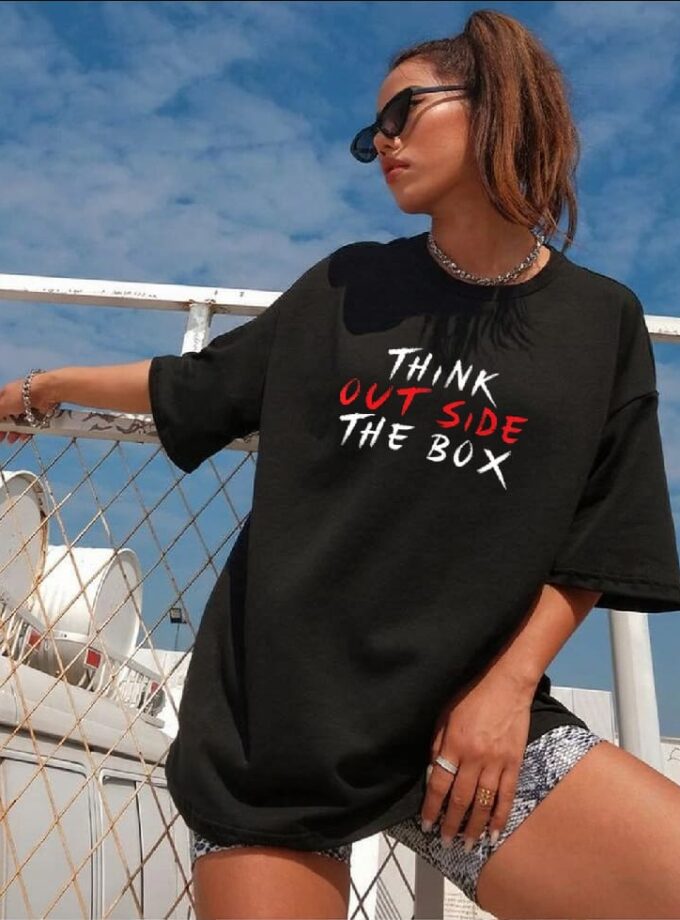 Think Outside The Box Oversized Tee