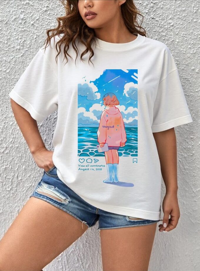 Pastel Dreams Oversized Tee