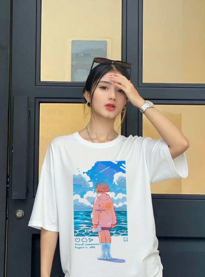 Pastel Dreams Oversized Tee