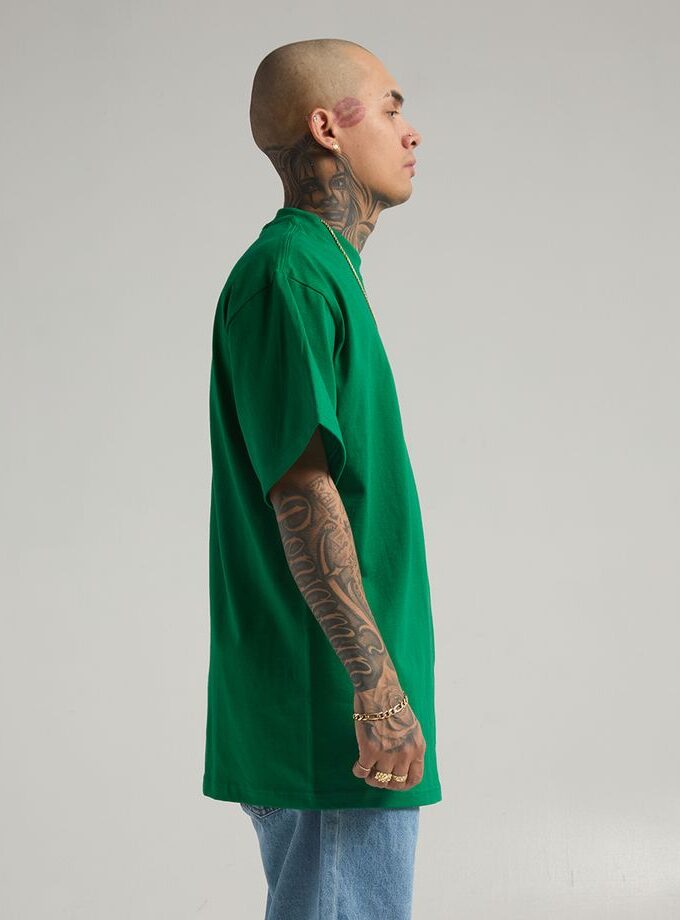 Plain Green Oversized Tee