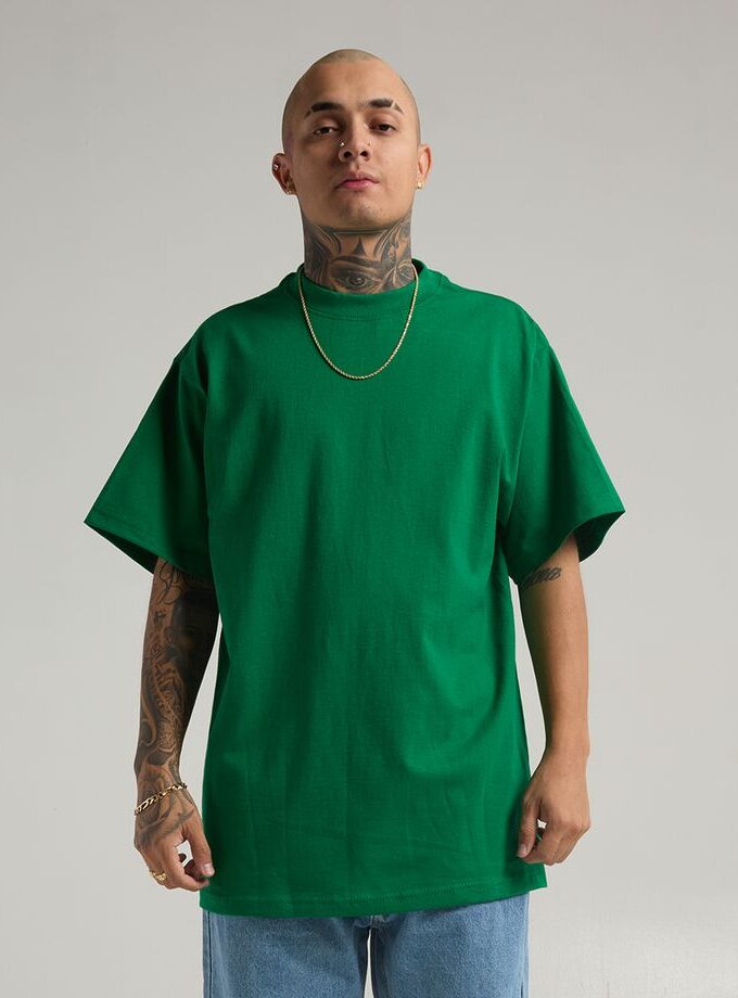 Plain Green Oversized Tee