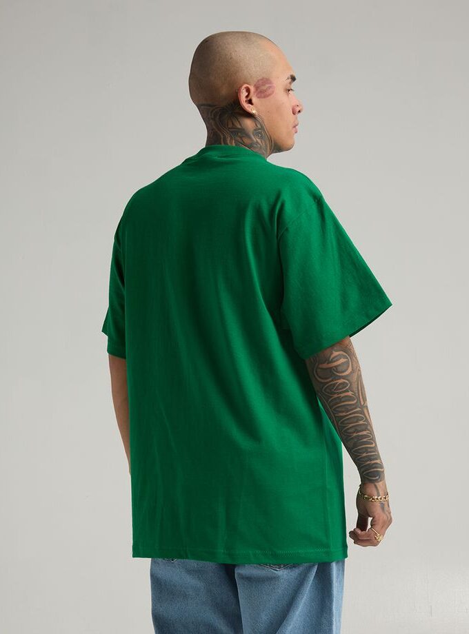 Plain Green Oversized Tee