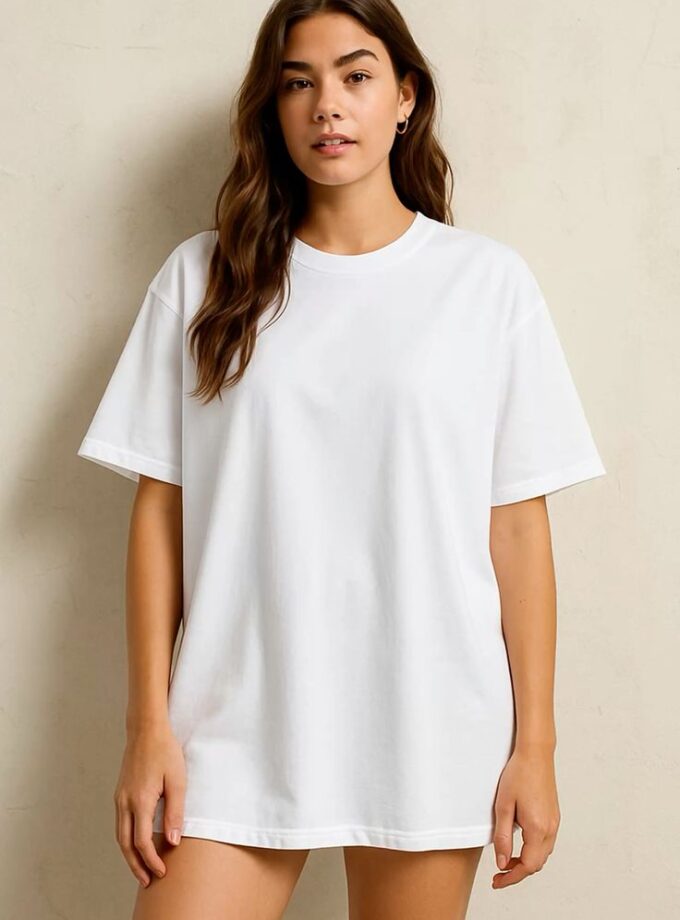 Plain White Oversized Tee