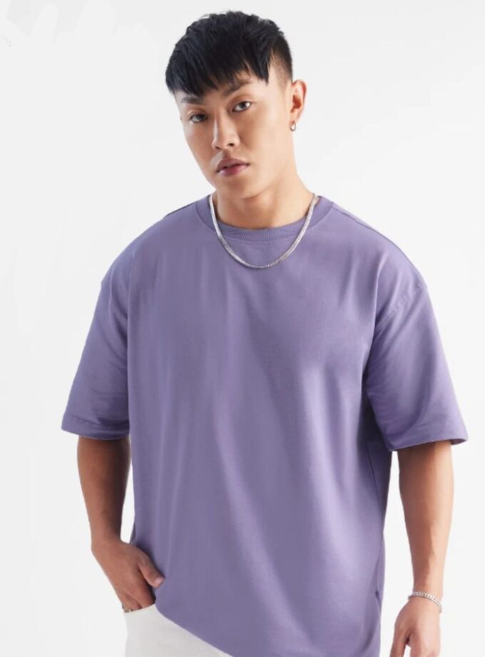 Plain Lavender Oversized Tee