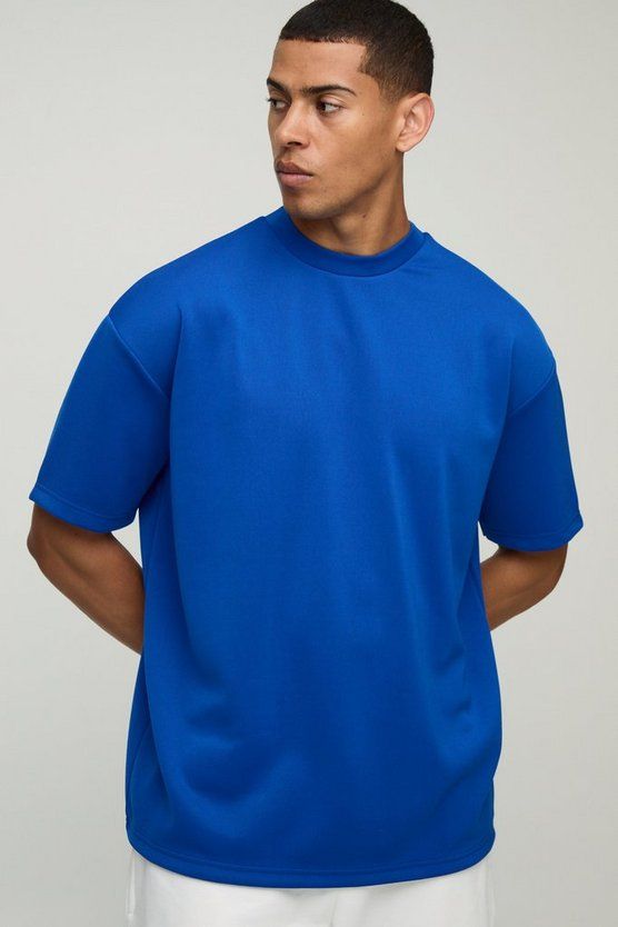 Plain Blue Oversized Tee