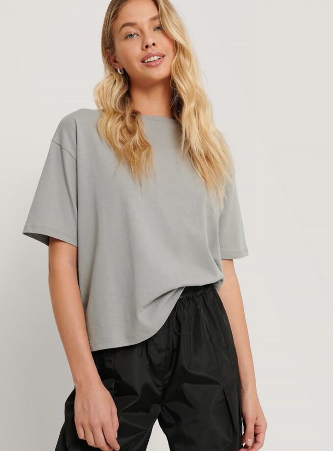 Plain Gray Oversized Tee