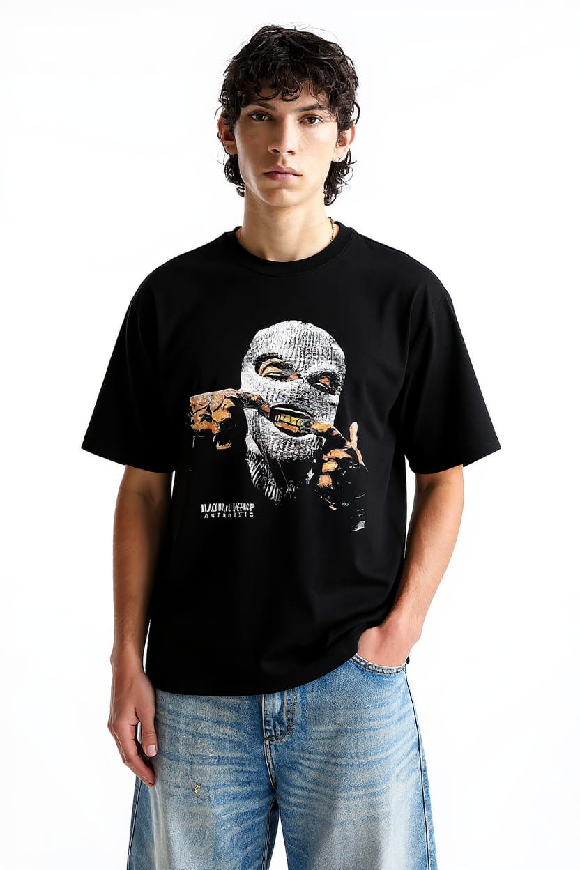 Ski Mask Grills Oversized Tee - Image 3