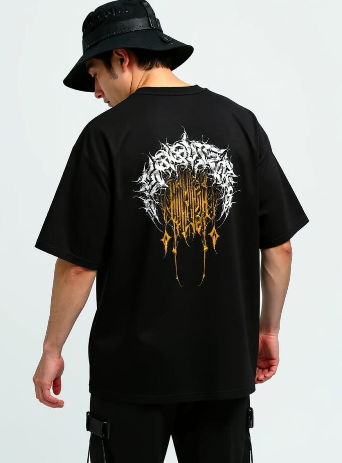 Golden Abyss Oversized Tee