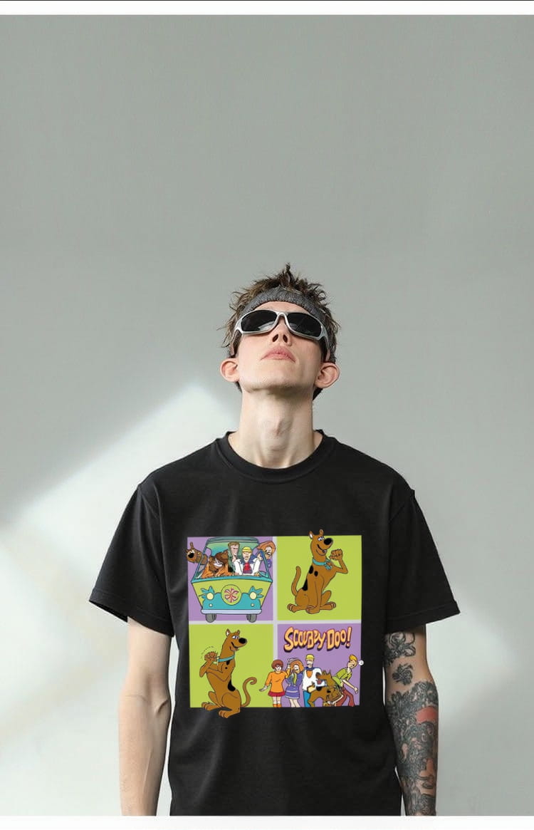 Scooby-Doo 4 Grid Oversized Tee - Image 2