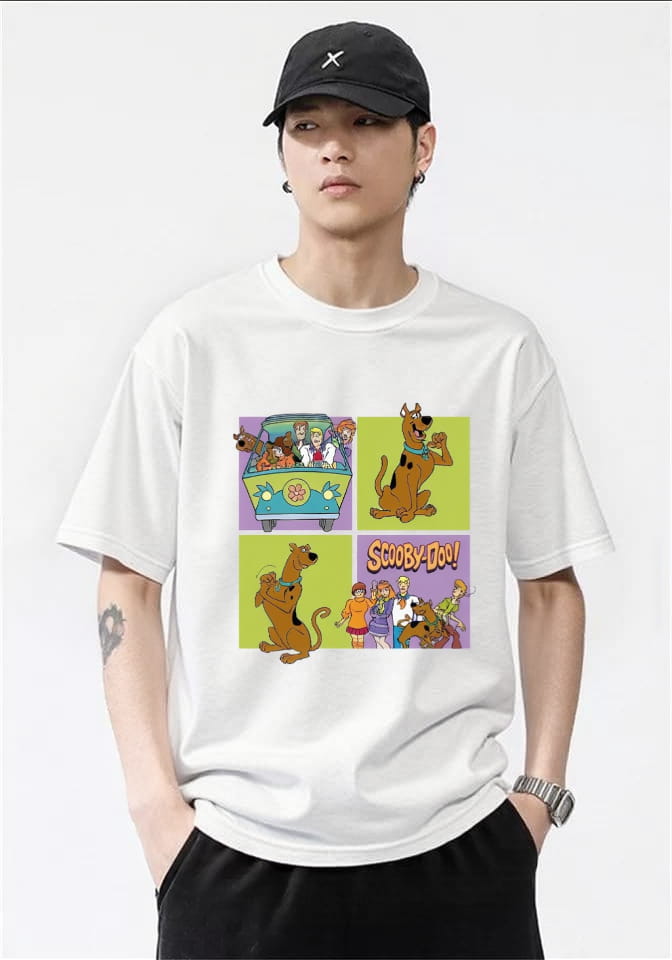 Scooby-Doo 4 Grid Oversized Tee