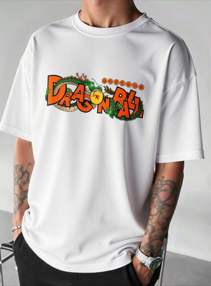 DragonBallball Goku and Shenron Oversized Tee