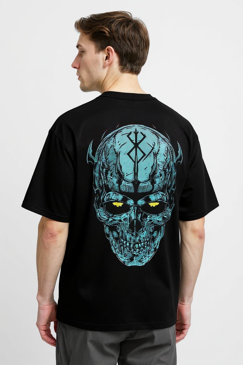 Berserk Skull Knight Oversized Tee