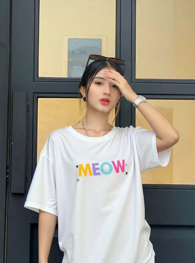 Meow Oversized Tee