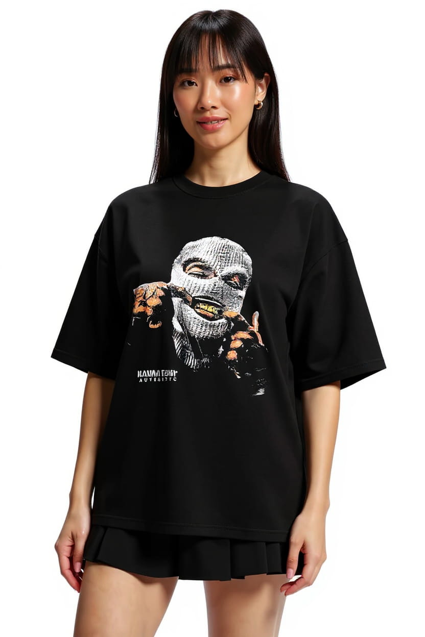Ski Mask Grills Oversized Tee - Image 2