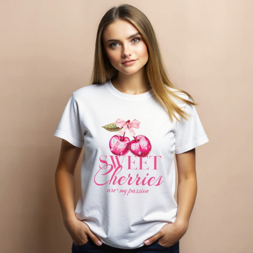 Sweet Cherries Are My Passion Oversized Tee - Image 2