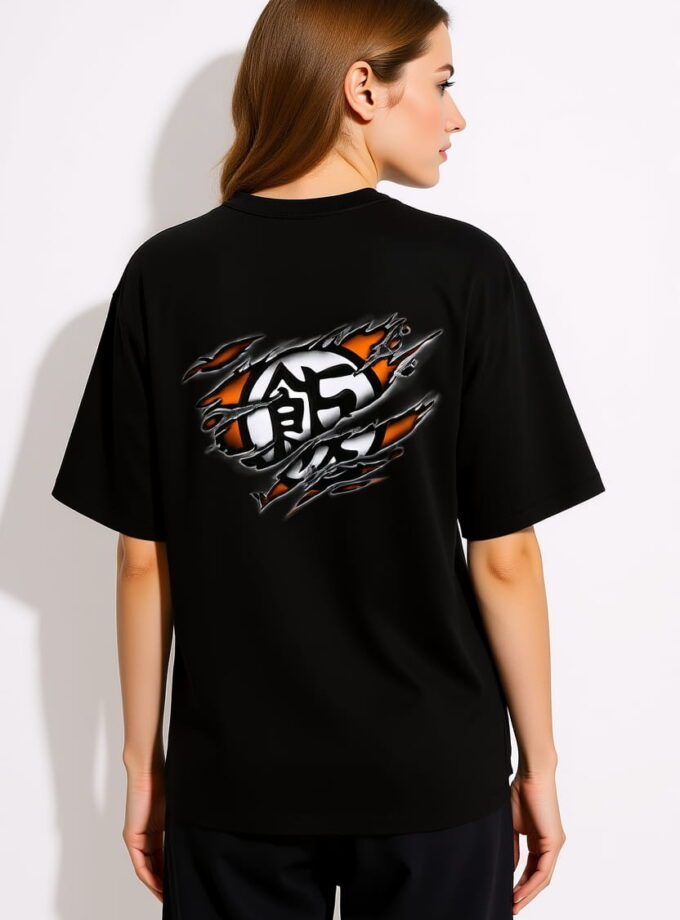 Dragonball Saiyan Slash Oversized Tee