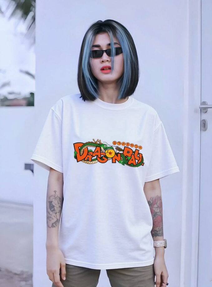 DragonBallball Goku and Shenron Oversized Tee