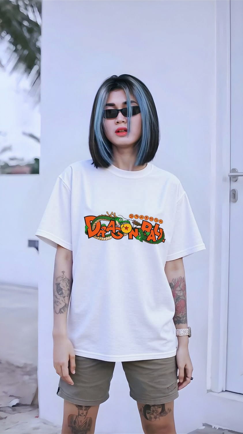 DragonBallball Goku and Shenron Oversized Tee - Image 2