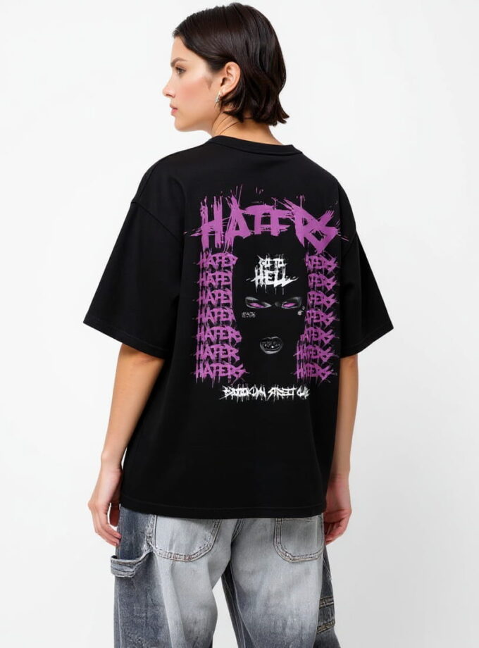 Haters Go To Hell Oversized Tee