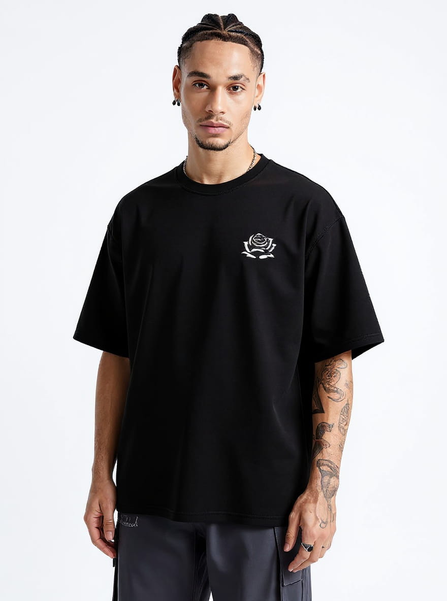 Yakuza Rose Oversized Tee - Image 2