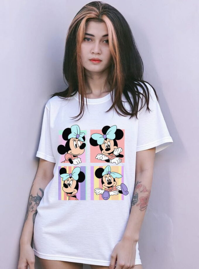 Minnie Mouse 4 Grid Oversized Tee