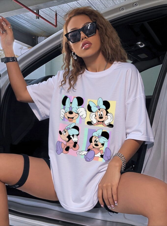 Minnie Mouse 4 Grid Oversized Tee