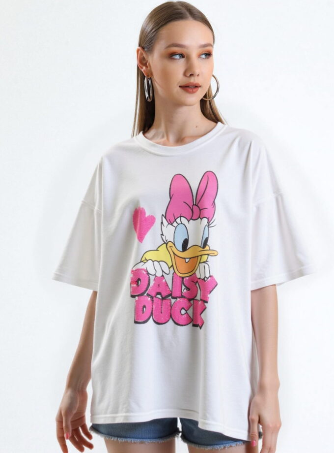 Daisy Duck & Heart Oversized Tee