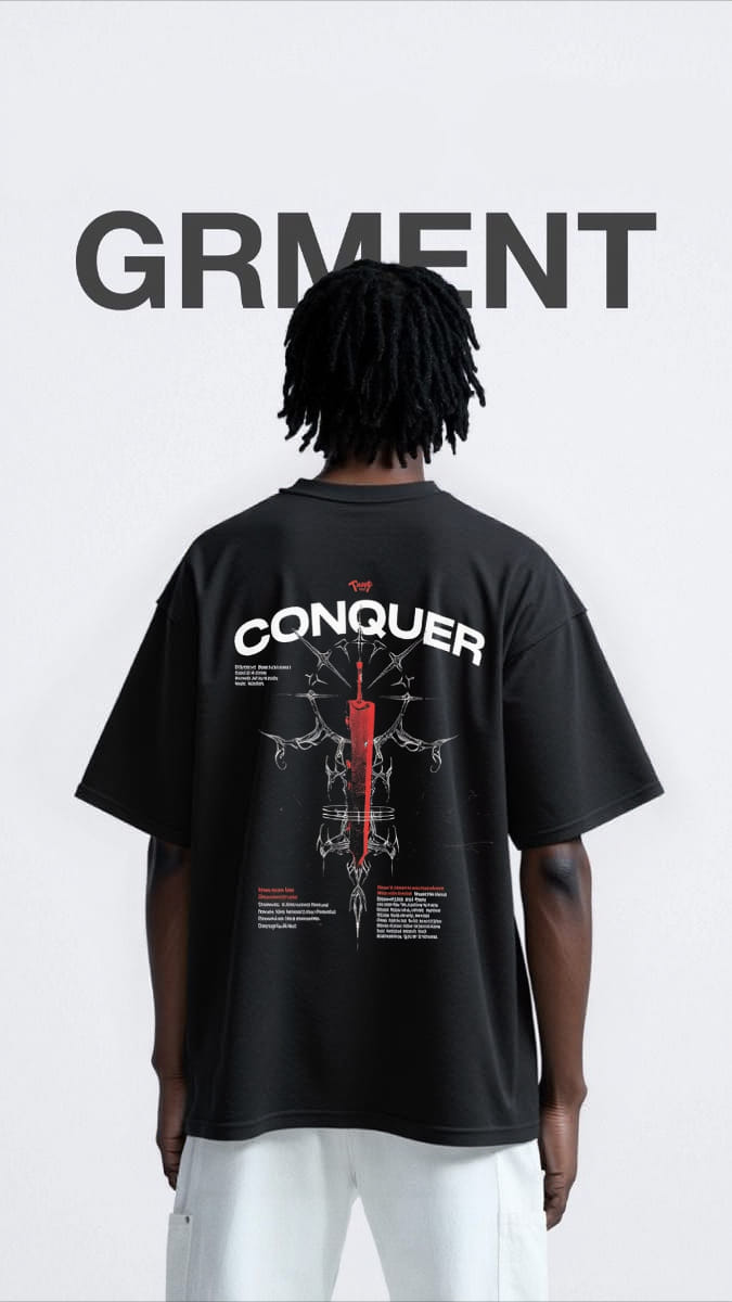 Berserk Conquer Oversized Tee - Image 3