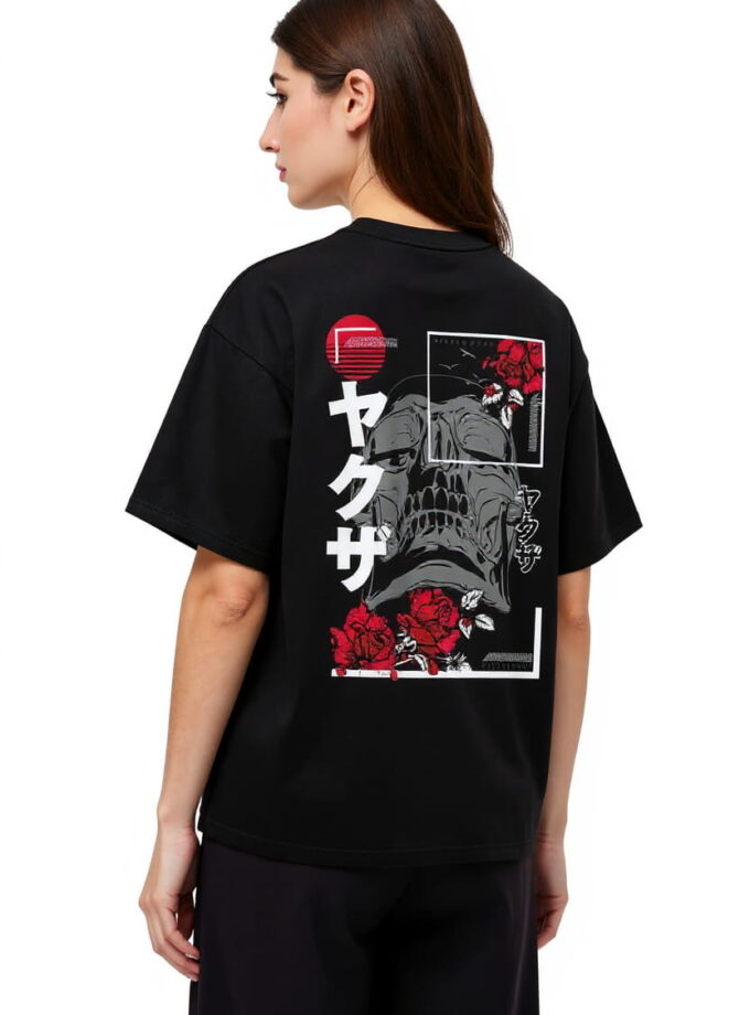 Yakuza Rose Oversized Tee