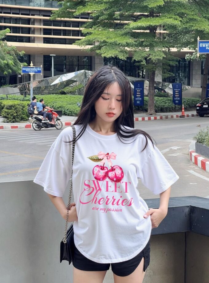 Sweet Cherries Are My Passion Oversized Tee