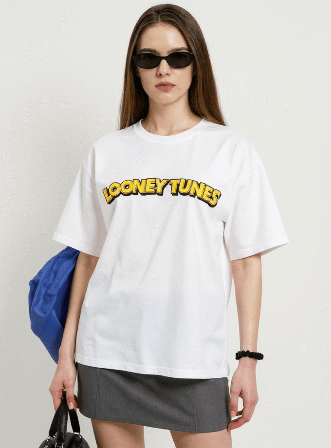 Looney Toons Breakfast Brook Oversized Tee