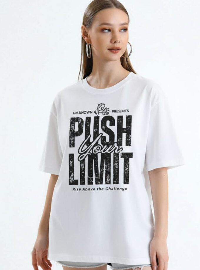 Push Your Limit Oversized Tee